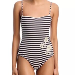 JUAN DE DIOS Las Balsas Embroidered One Piece Swimsuit NWTs Size Medium Resort